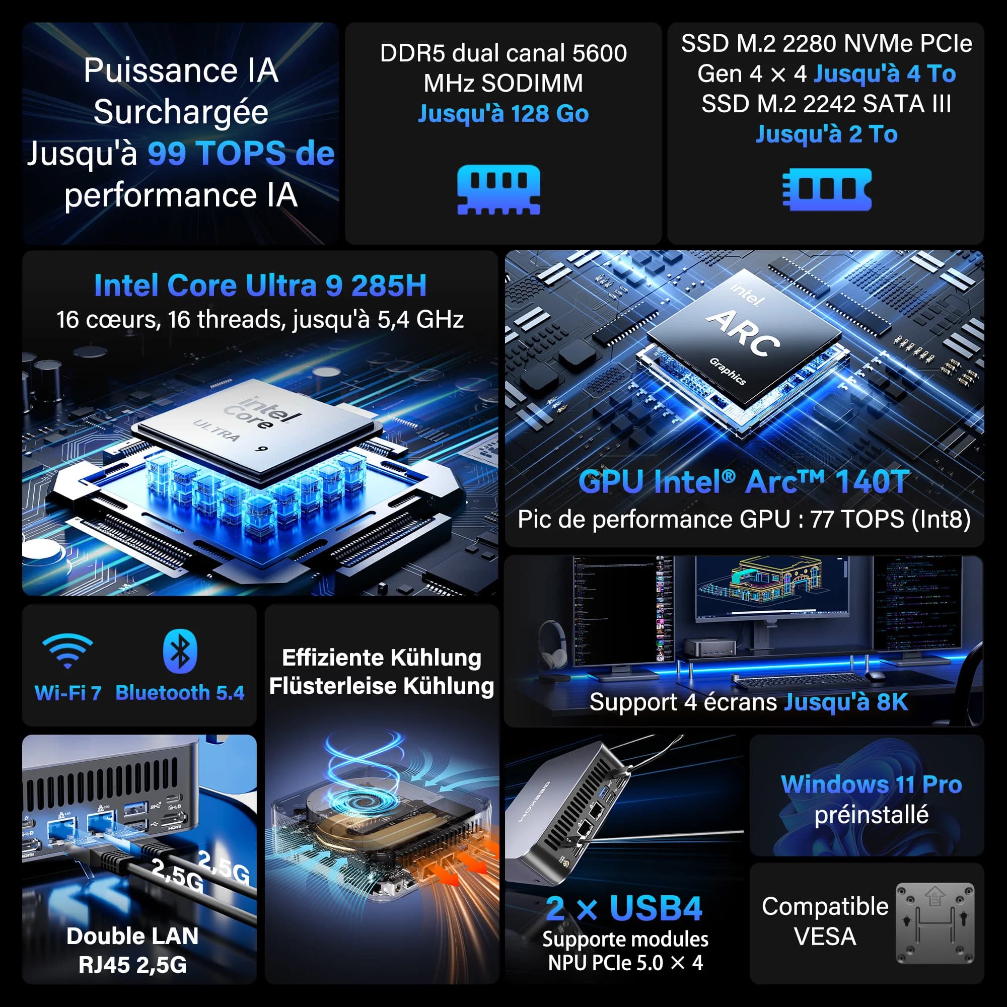 geekom gt2 mega mini pc meilleur mini pc intel