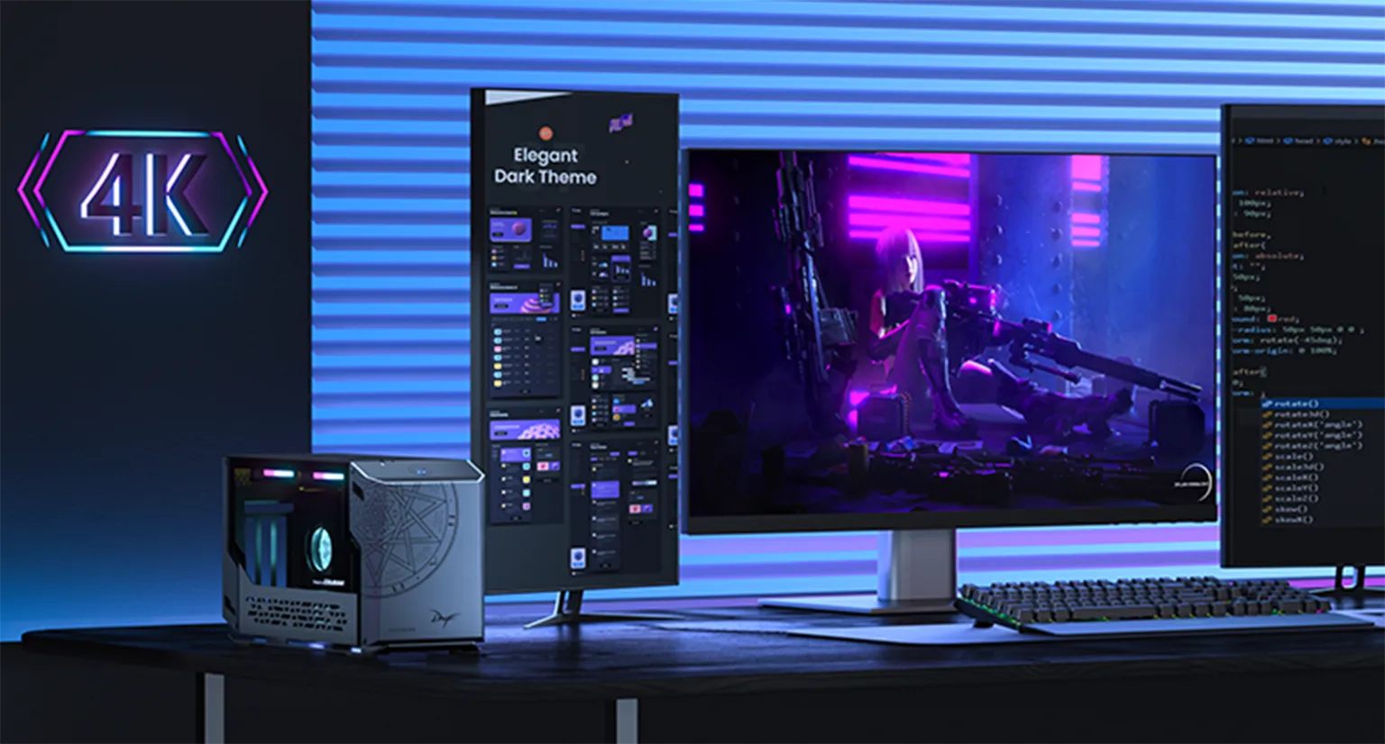 GEEKOM MINI PC MINI FUN9 4k screen