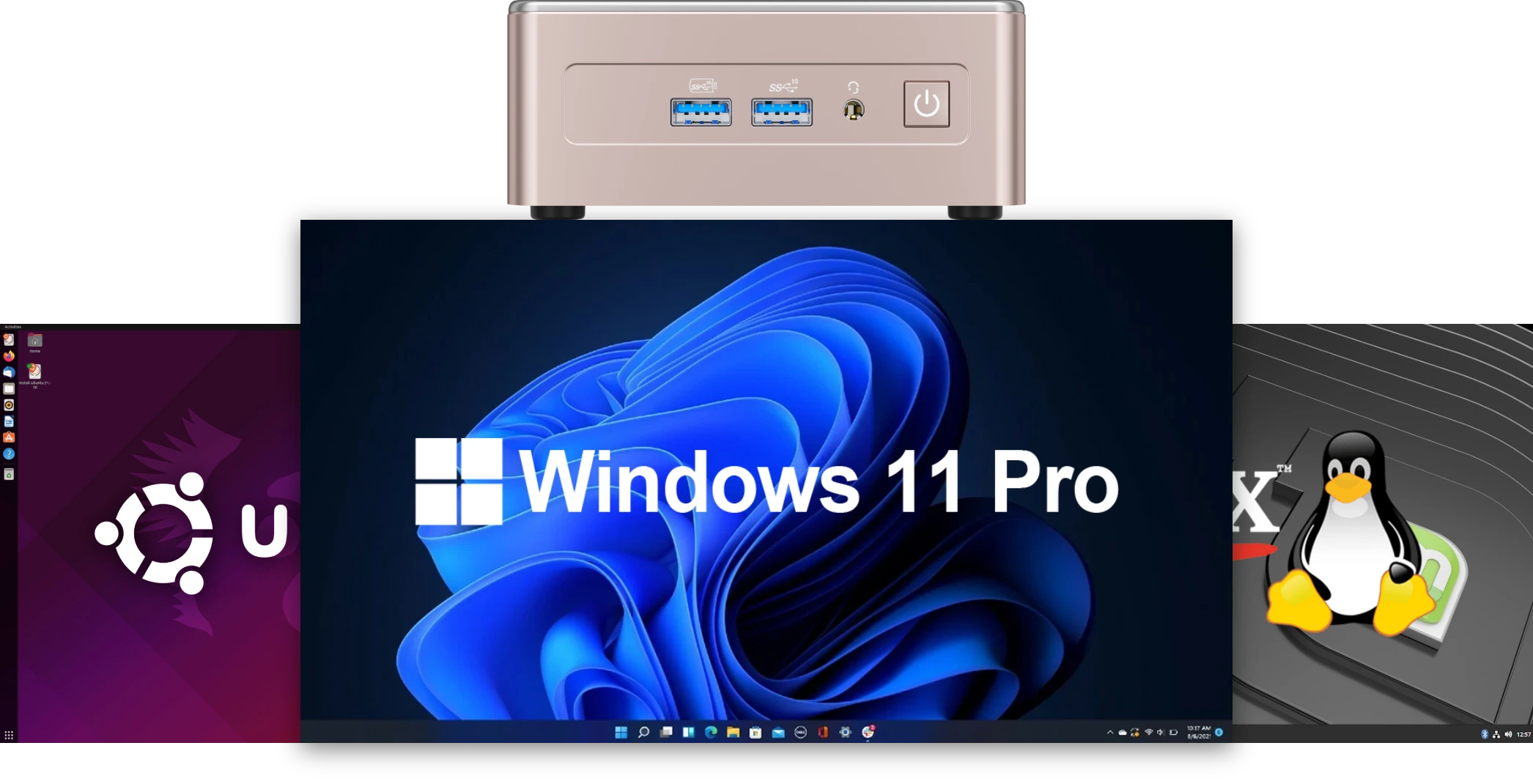 geekom mini pc amd processeur a5 windows 11 pro linux et ubuntu mini pc