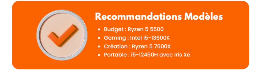core i5 ou ryzen 5
