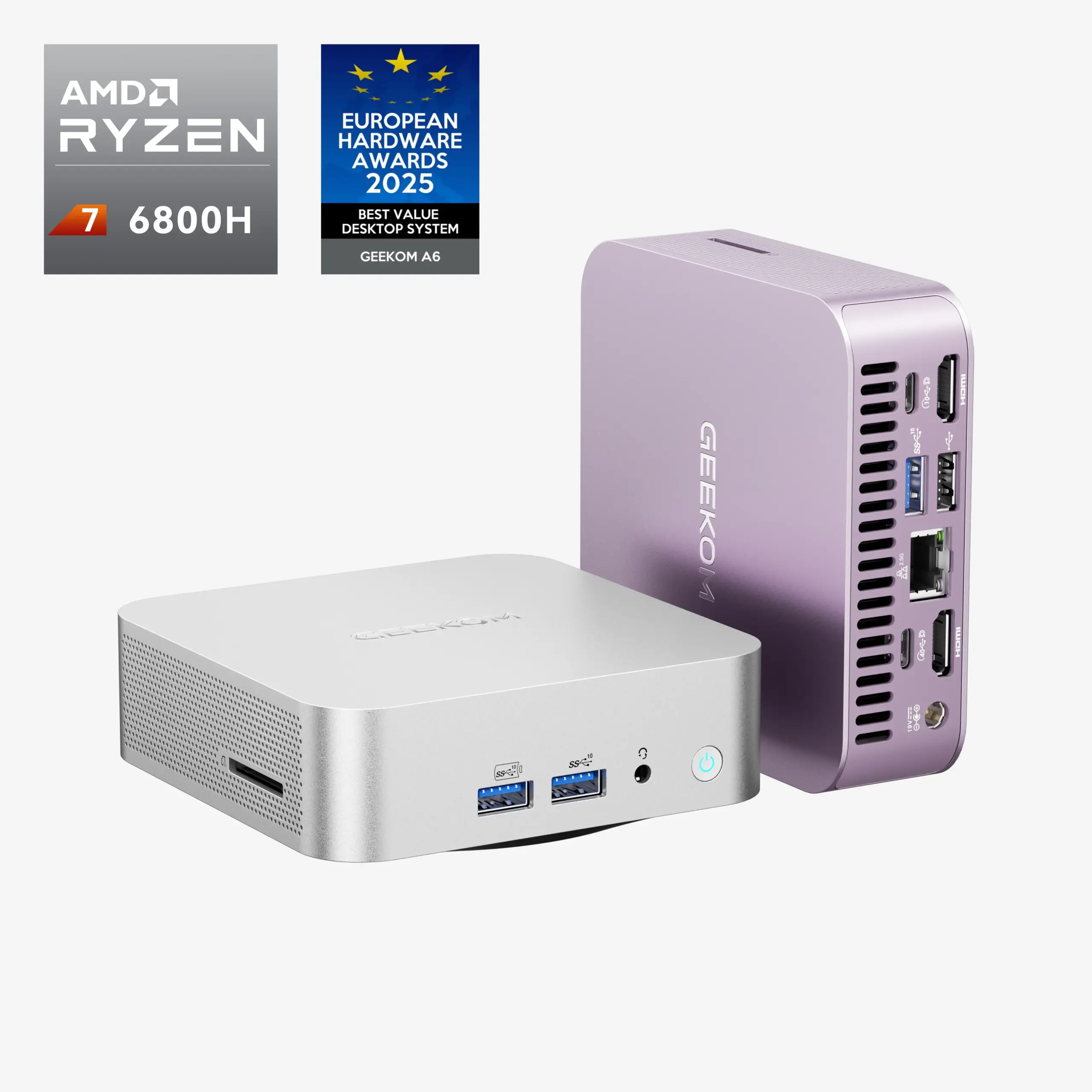 geekom a6 mini pc ordinateur rose