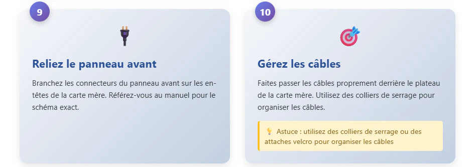 monter son pc étape 9 et 10